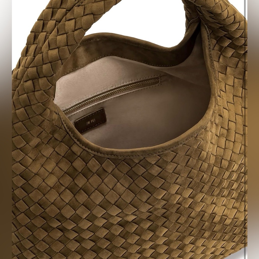 JW PEI  Laura Elegant Olive green Woven Handbag - Picture 4 of 11
